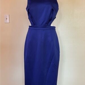 Cynthia Rowley Elegant Backless Royal Blue Dress